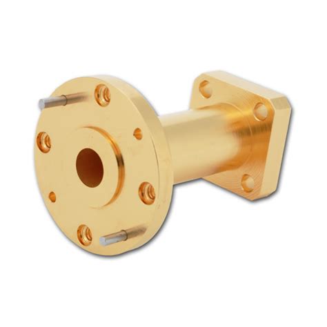 waveguide adapter|rectangular to circular waveguide transition.